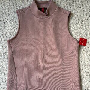 NEW WITH TAGS!!  SPANX AirEssentials Sleeveless Mock Neck Top Size Medium Mauve